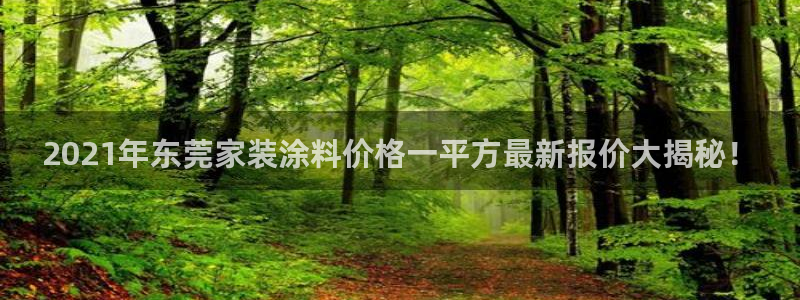 和记paging：2021年东莞家装涂料价格一平方最新报价大揭秘！