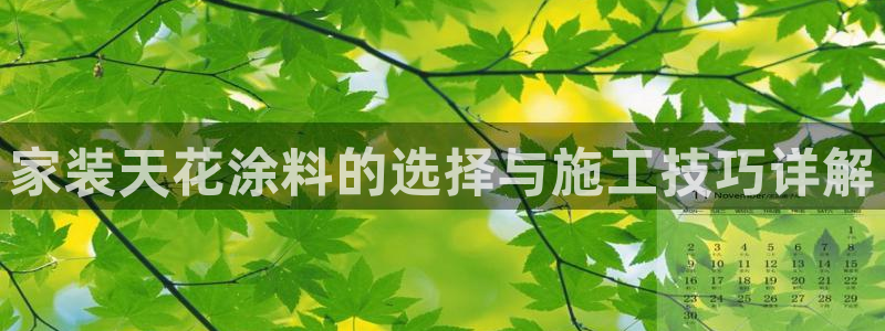 和记h88游戏：家装天花涂料的选择与施工技巧详解