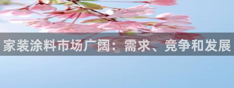 和记国际客服：家装涂料市场广阔：需求、竞争和发展