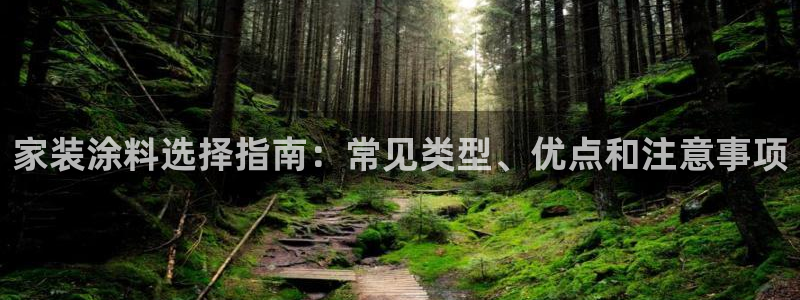 和记官网首页：家装涂料选择指南：常见类型、优点和注意事项