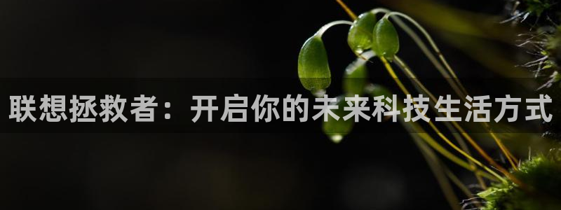 米兰电竞网页版入口：联想拯救者：开启你的未来科技生活方式