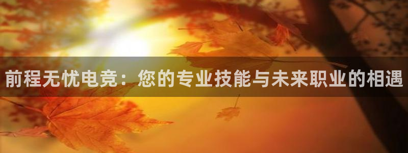 米兰电竞网址：前程无忧电竞：您的专业技能与未来职业的相遇